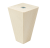 15BM1006030 Trapezoid wooden leg, H-100, 60/30 mm — Furniture legs and wheel supports (rollers)