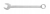 HT1W432-1 Combination spanner, 32 mm, plastic handle for hanging, CrV, DIN 3113 — Keys