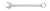 HT1W419-1 Combination spanner, 19 mm, plastic handle for hanging, CrV, DIN 3113 — Keys