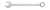 HT1W424-1 Combination spanner, 24 mm, plastic handle for hanging, CrV, DIN 3113 — Keys