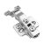Петля GTV SILENTO PRO накладная, без пружины, алюм.,, prow H=0 , 3D, clip-on, без евро — Петли