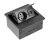 AE-PB1SAVA-20N Мебельный удлинитель AVARO, 1xSCHUKO, 2xUSB, провод 1,5м, черный — Мебельные розетки