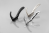 WZ-CORDOBA-20M, Zamak hanger CORDOBA black — Furniture hooks