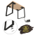 16122AR Adhesive felt pads for furniture,50x50x3.5 mm, brown — Connecting Elements