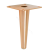 H130- Picior conic, metal, aur, 15SP130R — Furniture legs and wheel supports (rollers)
