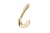 WZ-ORA-18 GTV ORA hanger, double, ZnAl, brushed gold — Furniture hooks