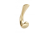 WZ-ORA-18 GTV ORA hanger, double, ZnAl, brushed gold — Furniture hooks