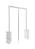 PG-GA83115-10 Pantograf cu ridicator gaz, 875-1200mm, 12 kg, crom/фди