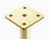 NM-RONDA-S-150-18 Leg RONDA SIMPLE, H=150, brushed gold — Furniture legs and wheel supports (rollers)