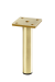 NM-RONDA-S-150-18 Leg RONDA SIMPLE, H=150, brushed gold — Furniture legs and wheel supports (rollers)