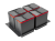 PB-AS-800-4X15L Система сегрегации отходов AxiSpace Graphene для ящиков, 800мм, 4х15л, антрацит — Аксессуары для кухни