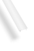 PA-OSMLGLAXP-00 Flat milk casing for GLAX 2m LED profile — LED profiles