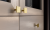 GZ-PLATO-1-18 Furniture knob GTV PLATO, ZnAl, brushed gold — Modern