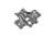 PZ-HCSL-H0-M5-20 Placa de fixare cu diblu, negru — Balamale